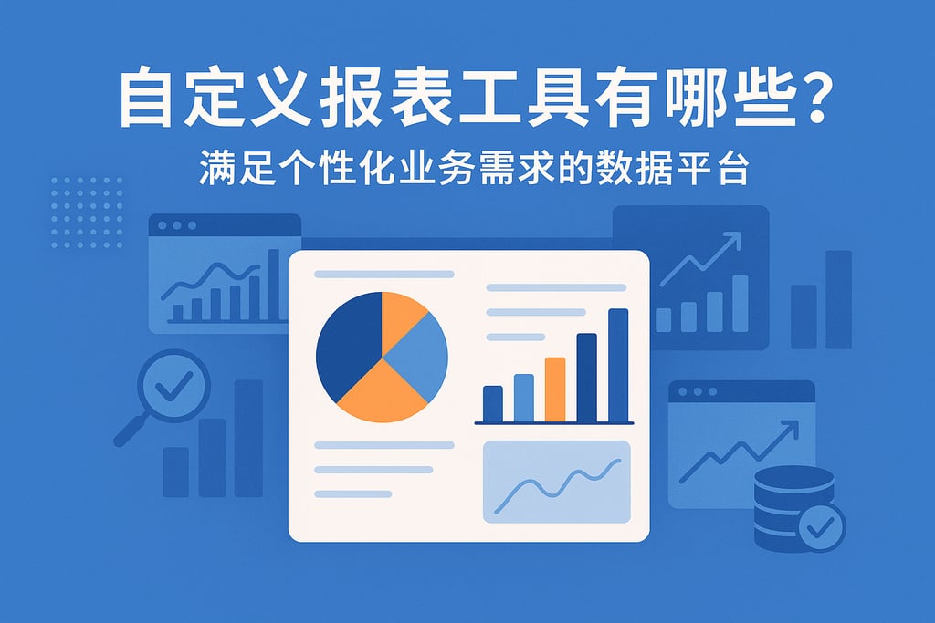 自定义报表工具有哪些？满足个性化业务需求的数据平台