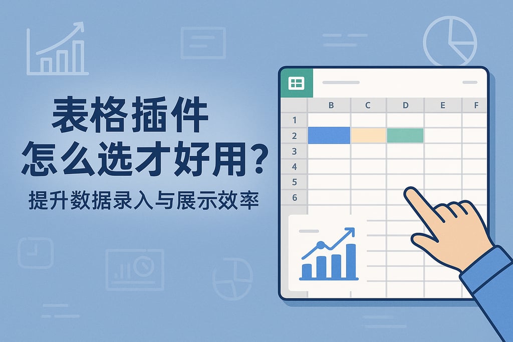 表格插件怎么选才好用？提升数据录入与展示效率