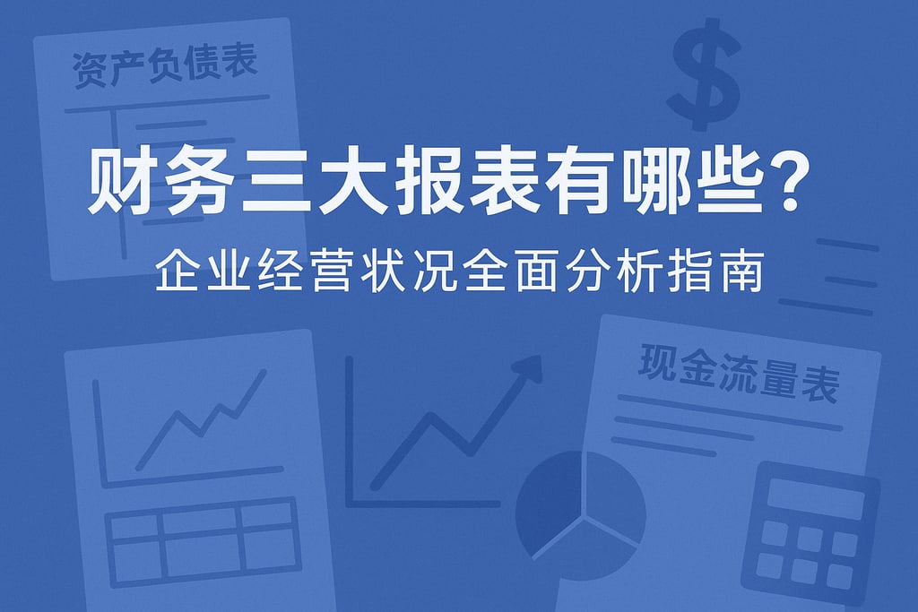 财务三大报表是哪些？企业经营状况全面分析指南