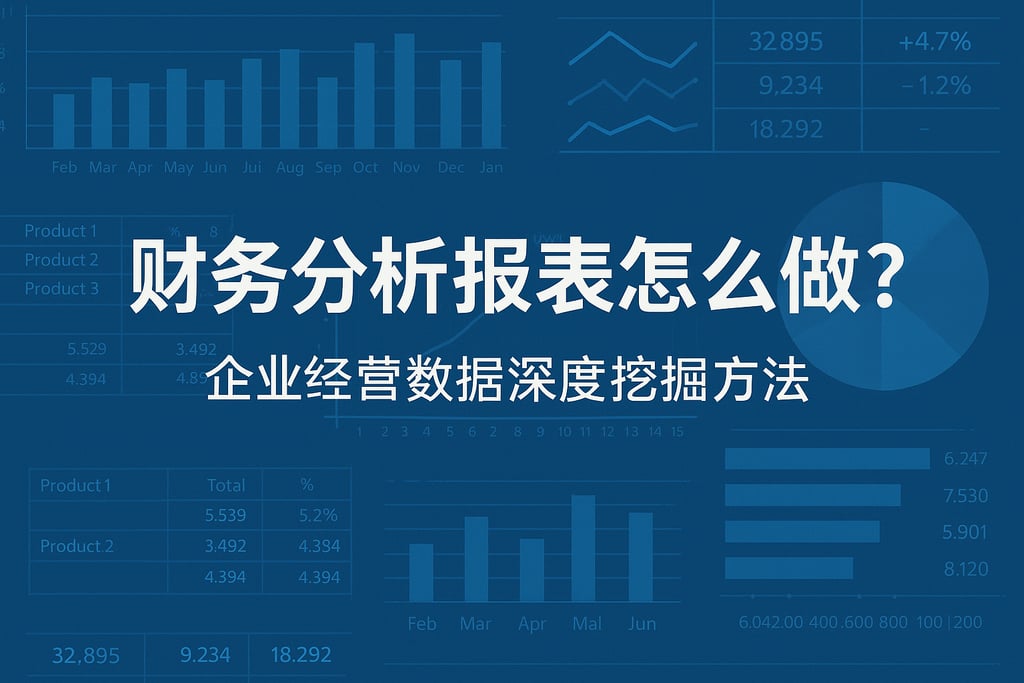 财务分析报表怎么做？企业经营数据深度挖掘方法