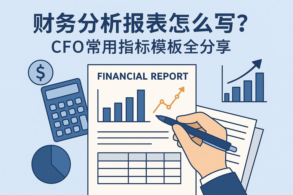 财务分析报表怎么写？CFO常用指标模板全分享
