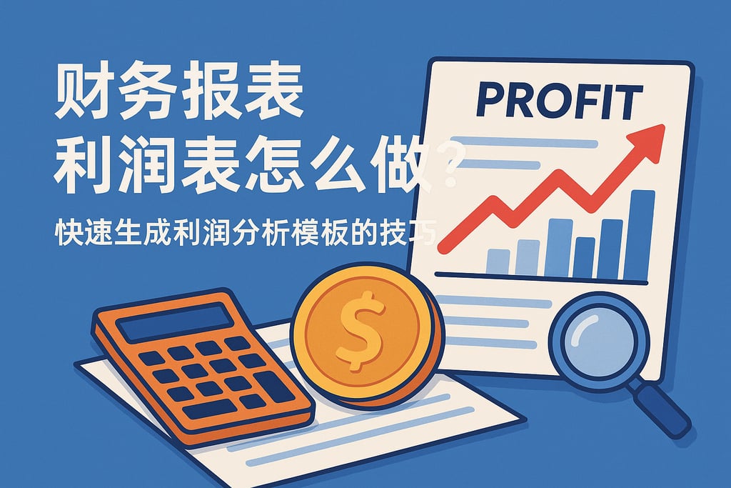 财务报表利润表怎么做？快速生成利润分析模板的技巧