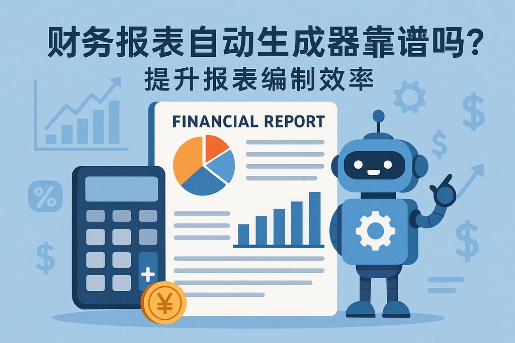财务报表自动生成器靠谱吗？提升报表编制效率