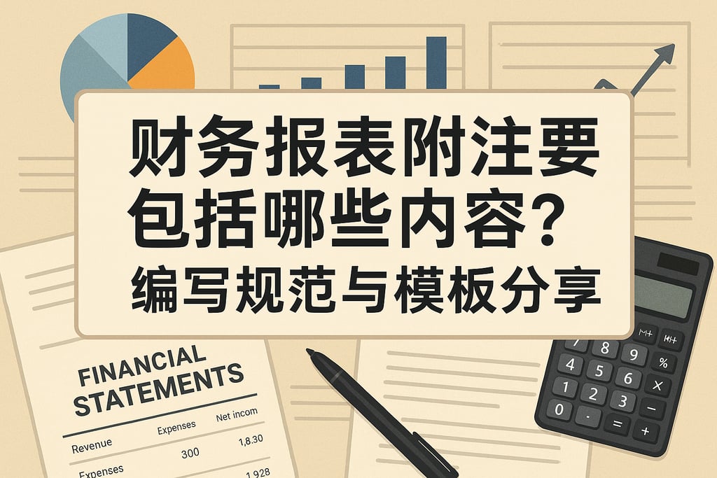 财务报表附注主要包括哪些内容？编写规范与模板分享