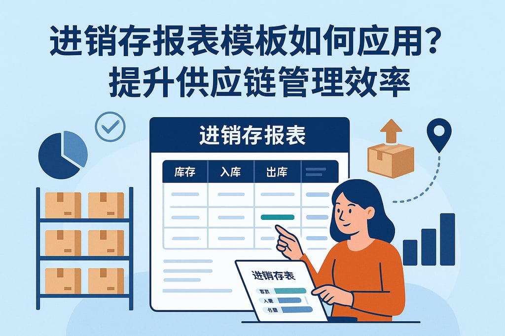 进销存报表模板如何应用？提升供应链管理效率