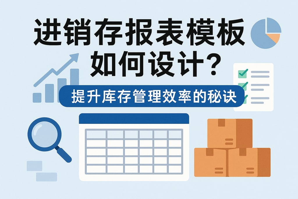 进销存报表模板如何设计？提升库存管理效率的秘诀
