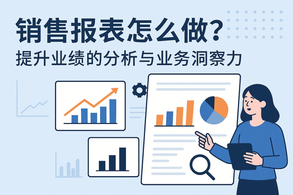 销售报表怎么做？提升业绩分析与业务洞察力
