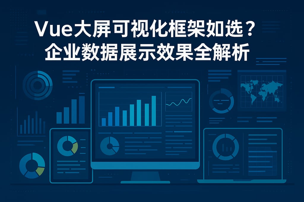 vue大屏可视化框架如何选？企业数据展示效果全解析