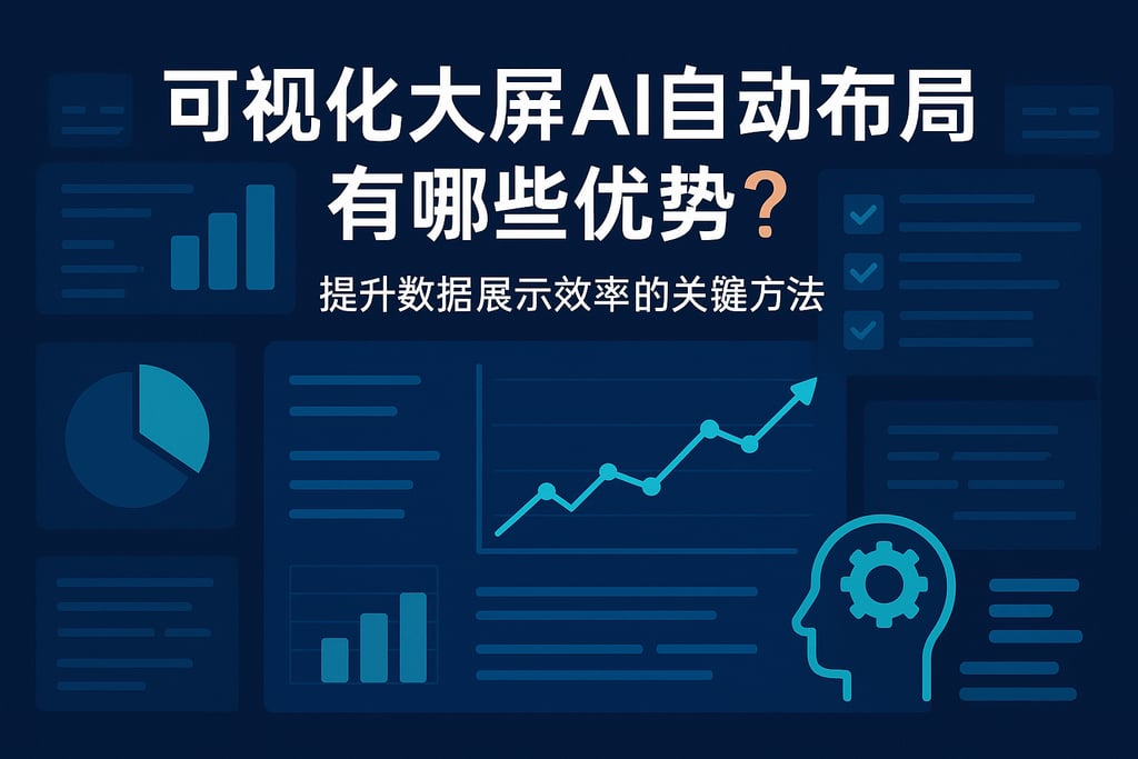 可视化大屏AI自动布局有哪些优势？提升数据展示效率的关键方法