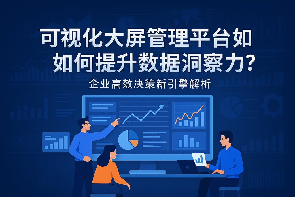 可视化大屏管理平台如何提升数据洞察力？企业高效决策新引擎解析