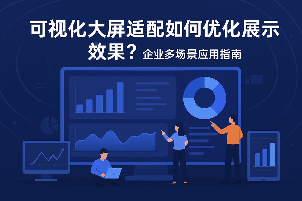 可视化大屏适配如何优化展示效果？企业多场景应用指南