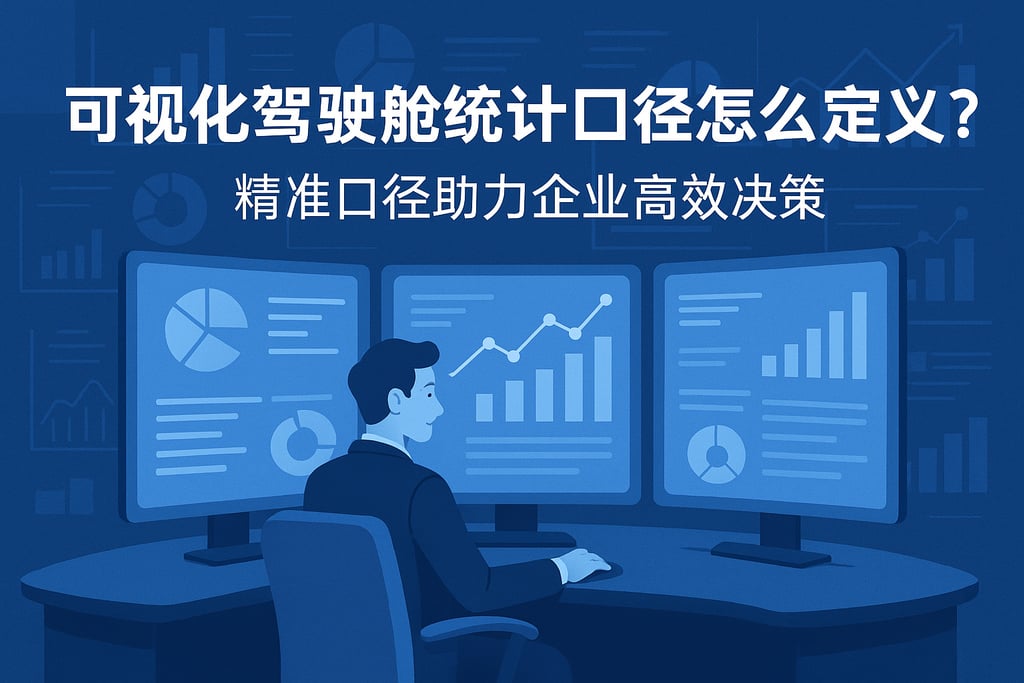 可视化驾驶舱统计口径怎么定义？精准口径助力企业高效决策