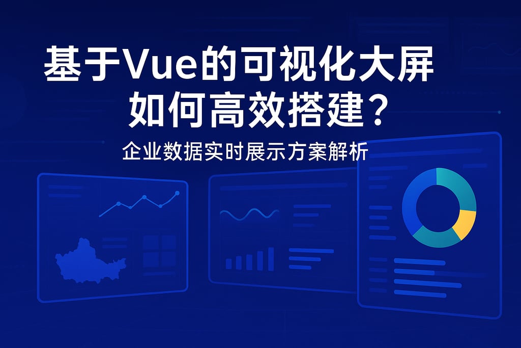 基于vue的可视化大屏如何高效搭建？企业数据实时展示方案解析