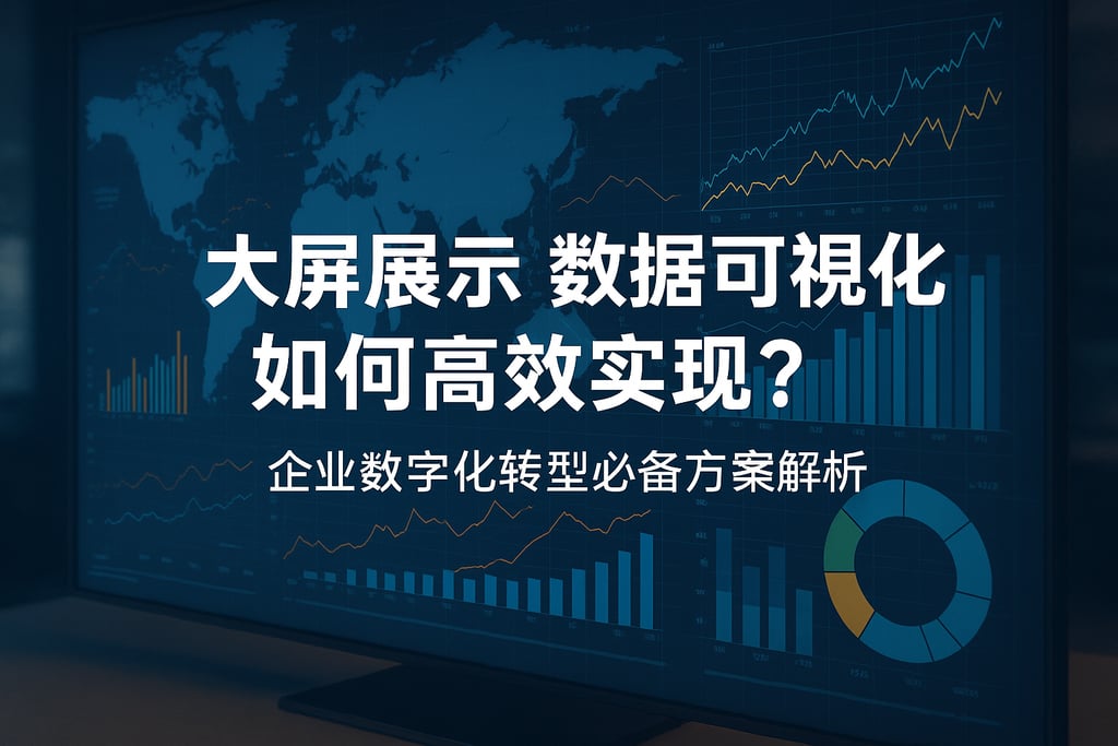 大屏展示数据可视化如何高效实现？企业数字化转型必备方案解析