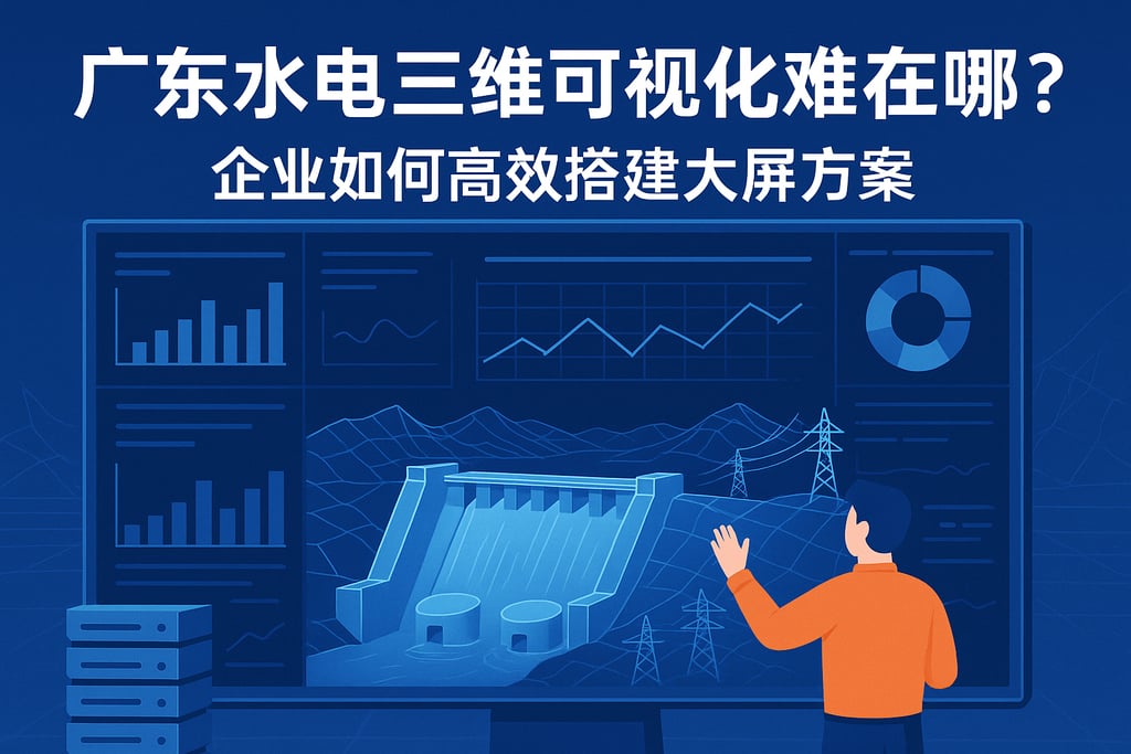 广东水电三维可视化难在哪？企业如何高效搭建大屏方案