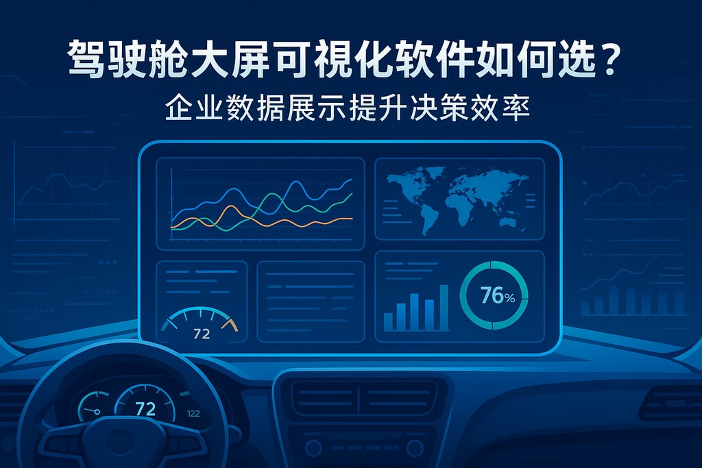驾驶舱大屏可视化软件如何选？企业数据展示提升决策效率