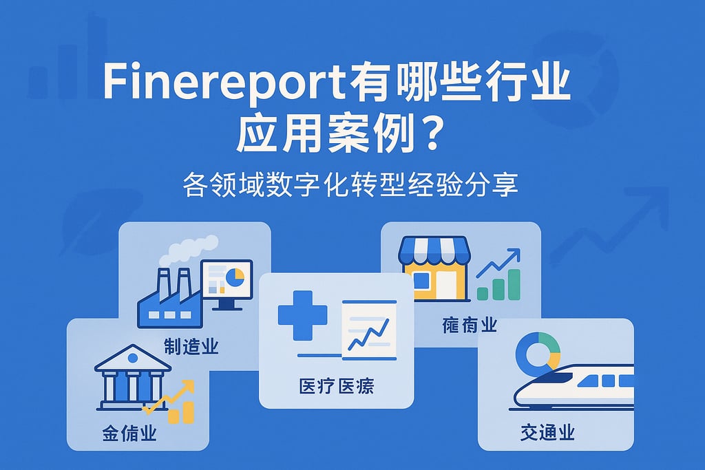 Finereport有哪些行业应用案例?各领域数字化转型经验分享 - FineReport报表知识库