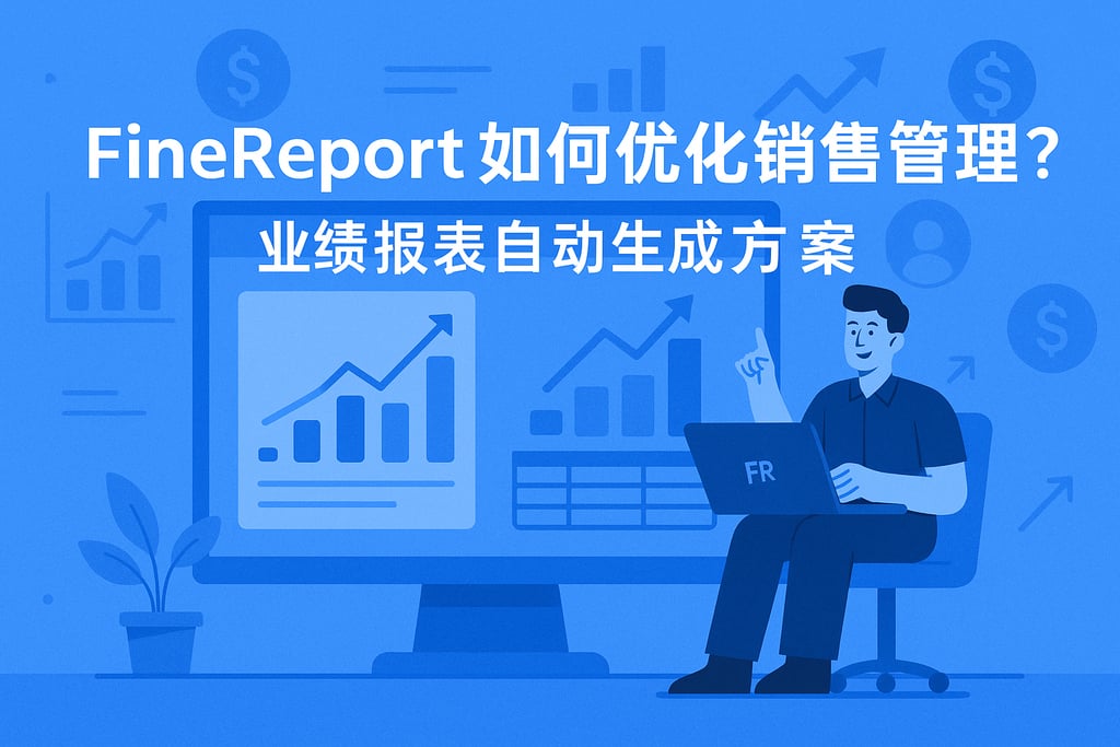 Finereport如何优化销售管理？业绩报表自动生成方案