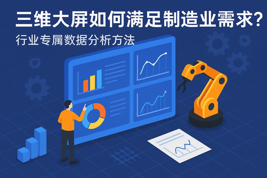 三维大屏如何满足制造业需求？行业专属数据分析方法