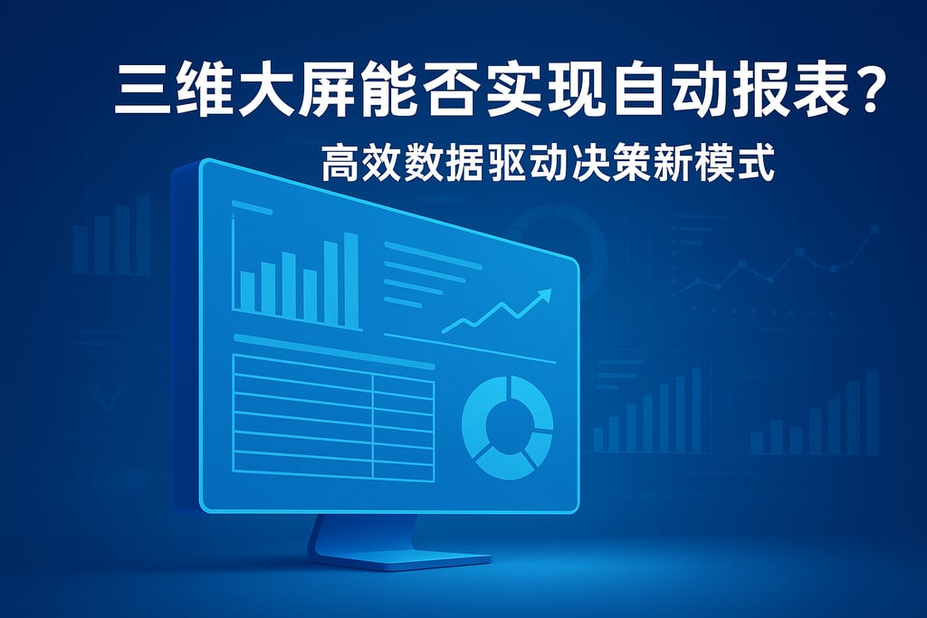 三维大屏能否实现自动报表？高效数据驱动决策新模式