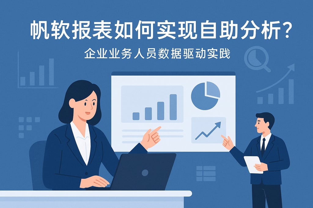 帆软报表如何实现自助分析？企业业务人员数据驱动实践