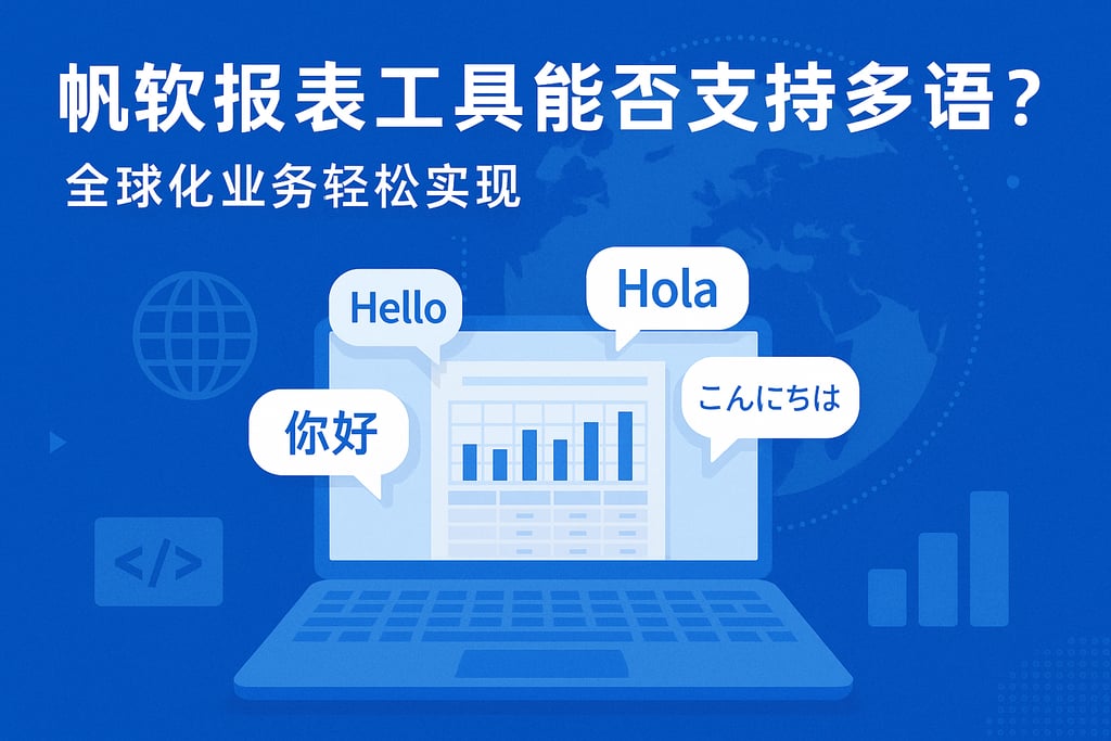 帆软报表工具能否支持多语言？全球化业务轻松实现