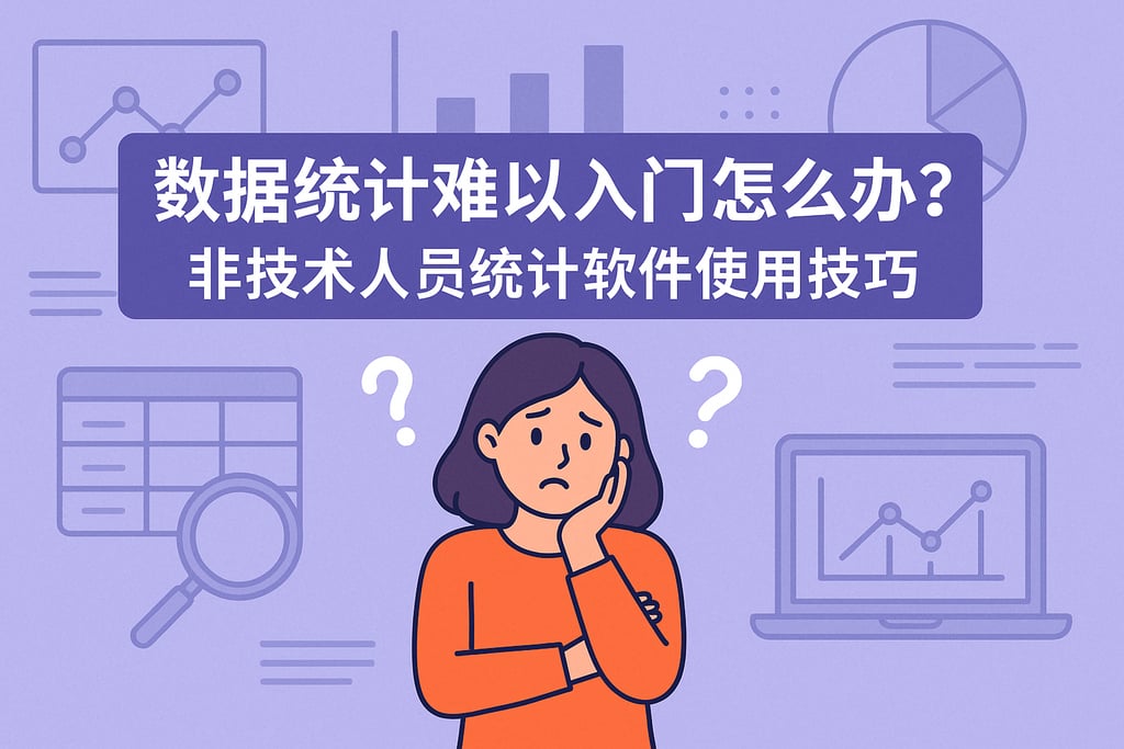 数据统计难以入门怎么办？非技术人员统计软件使用技巧