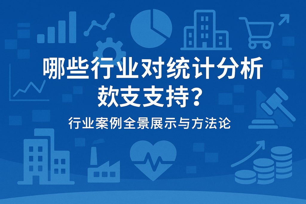 统计分析软件支持哪些行业？行业案例全景展示与方法论