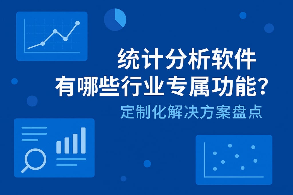 统计分析软件有哪些行业专属功能？定制化解决方案盘点