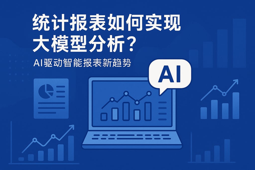 统计报表如何实现大模型分析？AI驱动智能报表新趋势