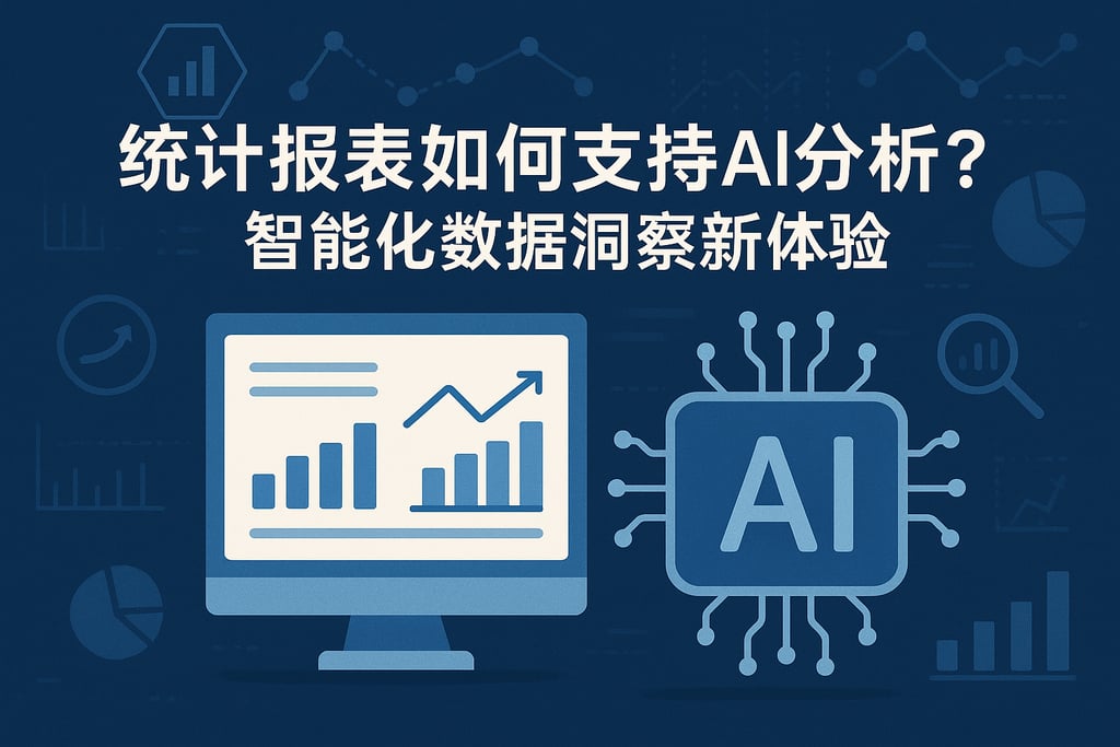 统计报表如何支持AI分析？智能化数据洞察新体验