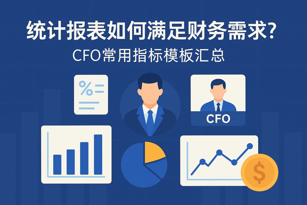 统计报表如何满足财务需求？CFO常用指标模板汇总