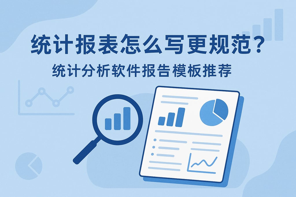 统计报表怎么写更规范？统计分析软件报告模板推荐