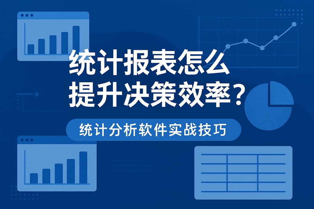 统计报表怎么提升决策效率？统计分析软件实战技巧