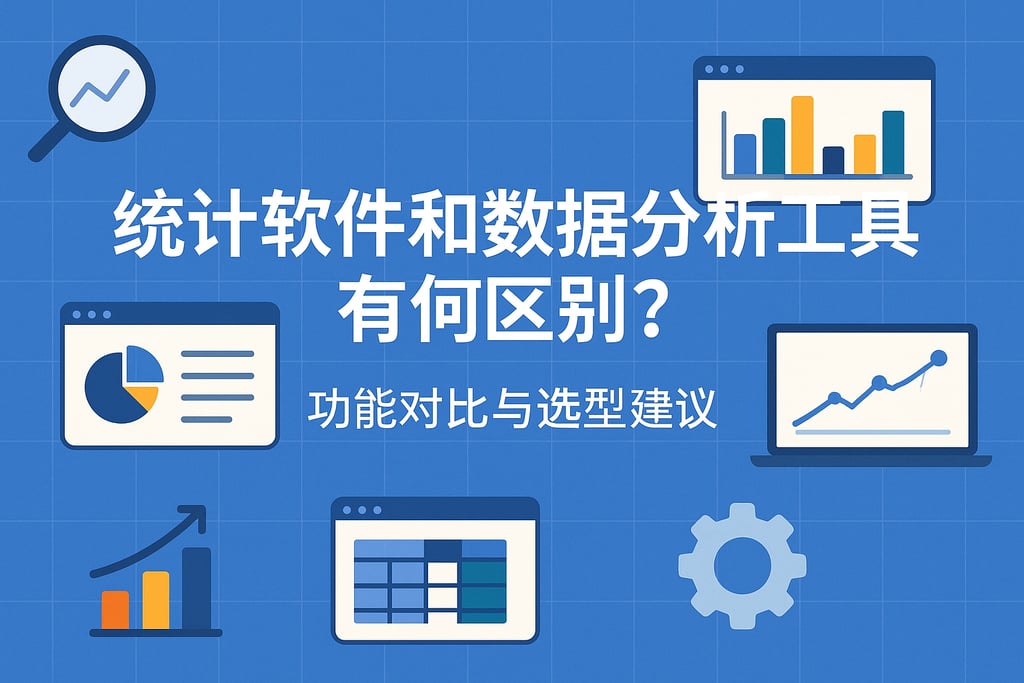 统计软件和数据分析工具有何区别？功能对比与选型建议