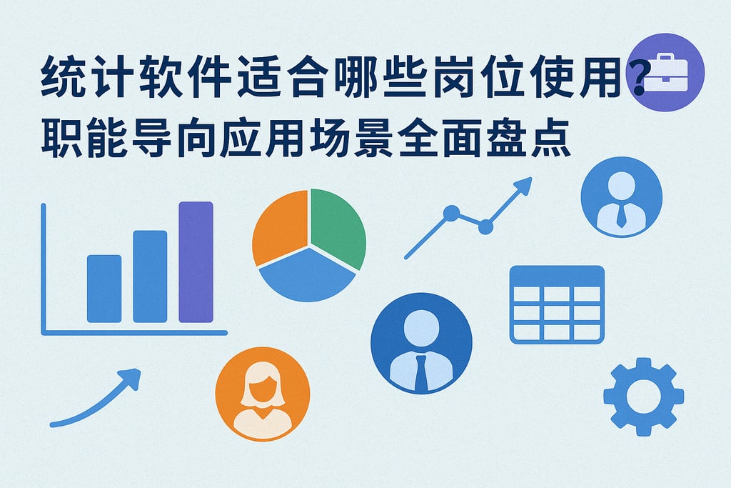 统计软件适合哪些岗位使用？职能导向应用场景全面盘点