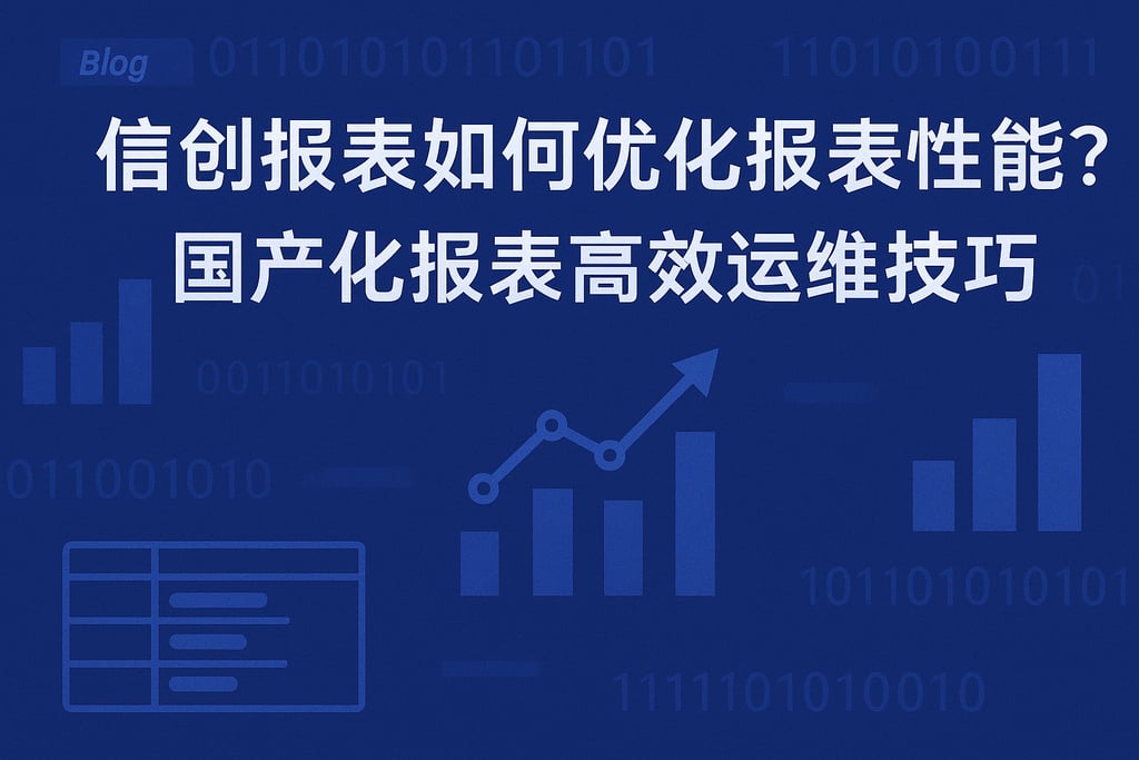 信创报表如何优化报表性能？国产化报表高效运维技巧