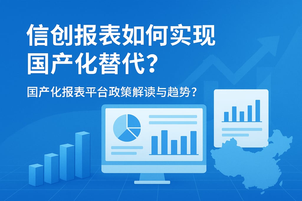 信创报表如何实现国产化替代？国产化报表平台政策解读与趋势？
