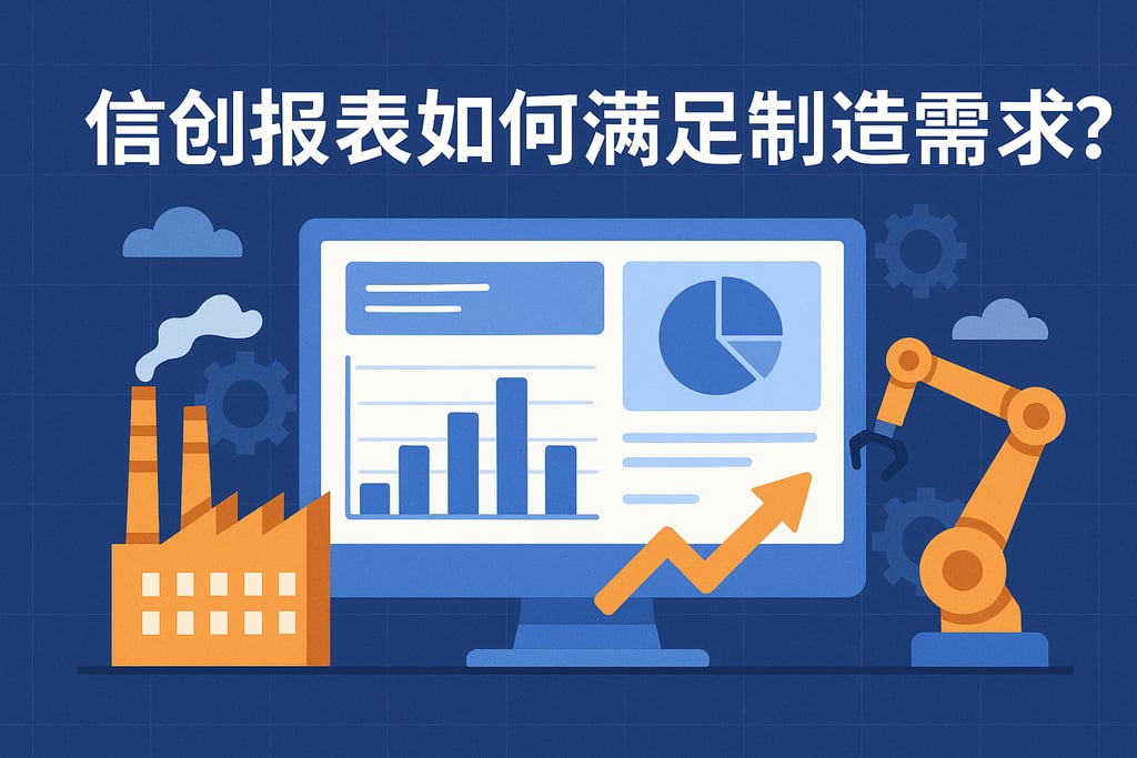 信创报表如何满足制造业需求？国产化报表行业应用场景