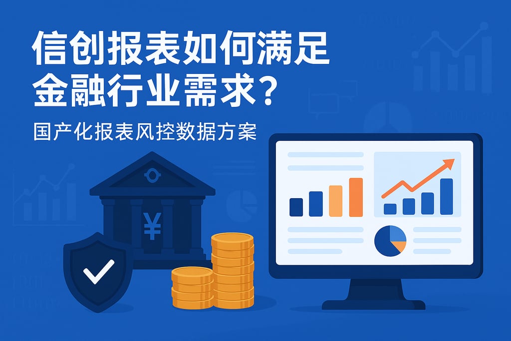 信创报表如何满足金融行业需求？国产化报表风控数据方案