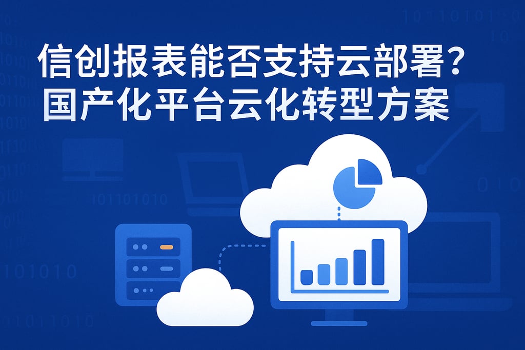 信创报表能否支持云部署？国产化平台云化转型方案