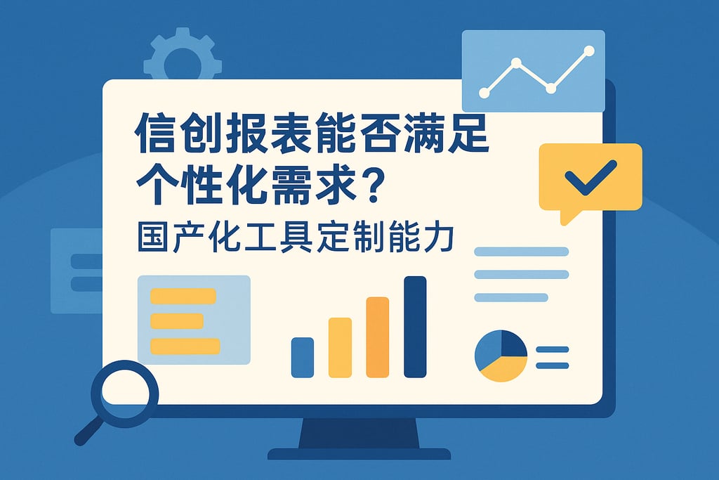 信创报表能否满足个性化需求？国产化工具定制能力
