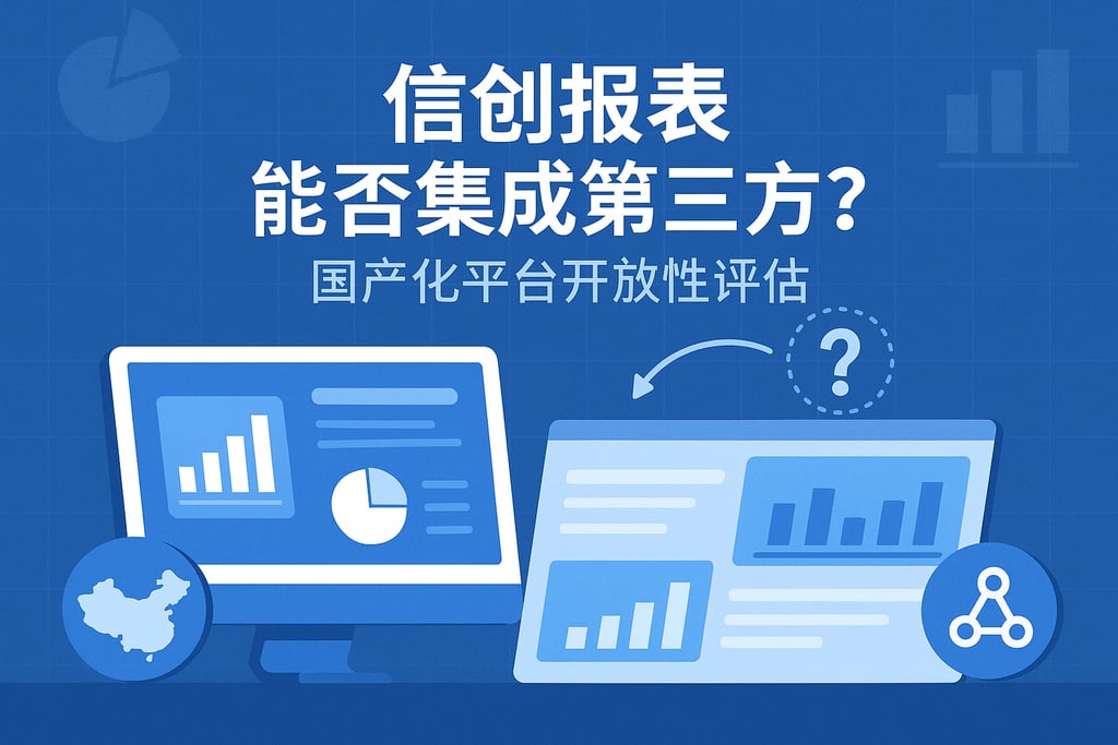信创报表能否集成第三方？国产化平台开放性评估