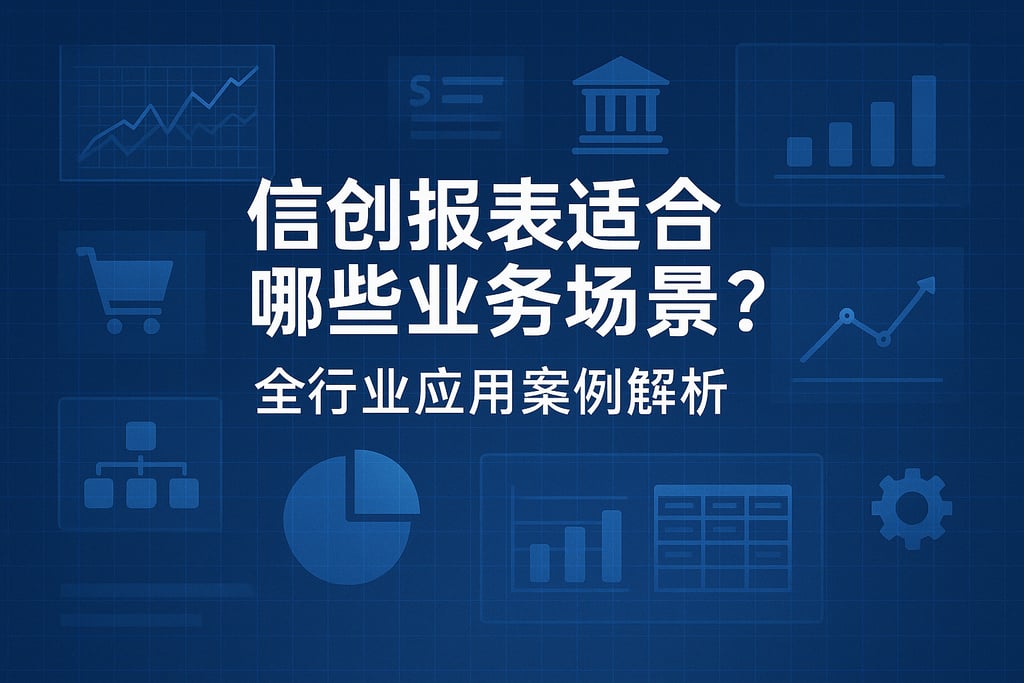 信创报表适合哪些业务场景？全行业应用案例解析