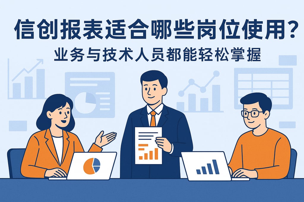 信创报表适合哪些岗位使用？业务与技术人员都能轻松掌握