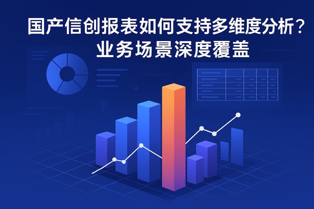 国产信创报表如何支持多维度分析？业务场景深度覆盖