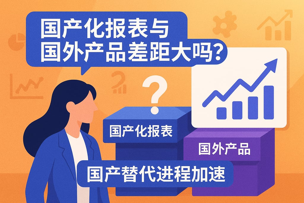 国产化报表与国外产品差距大吗？国产替代进程加速