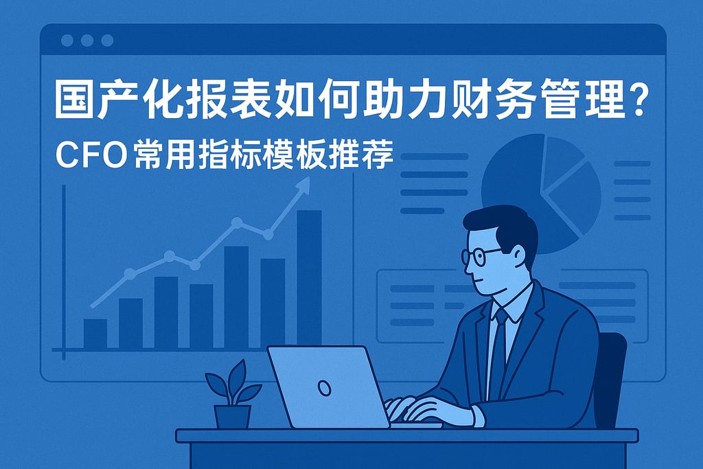 国产化报表如何助力财务管理？CFO常用指标模板推荐