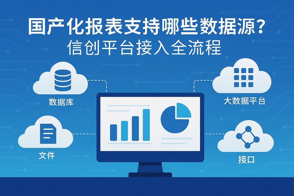 国产化报表支持哪些数据源？信创平台接入全流程