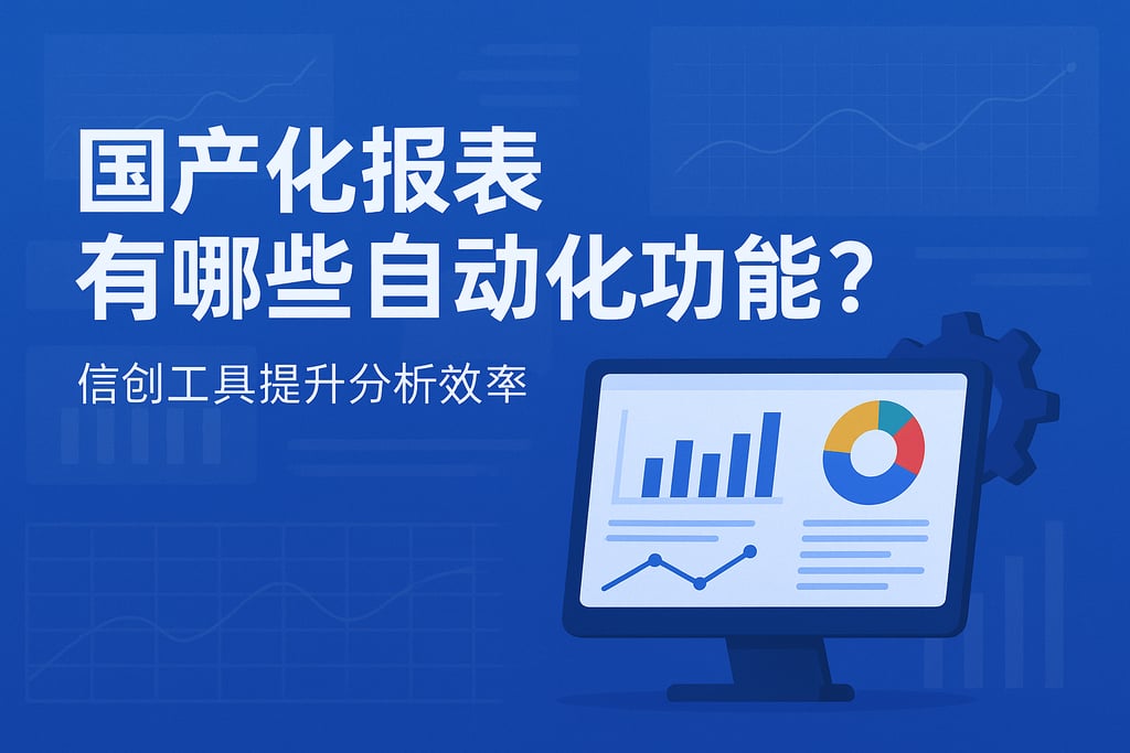 国产化报表有哪些自动化功能？信创工具提升分析效率